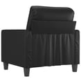 thumbnail image 3 of vidaXL Fauteuil Noir 60 cm Similicuir, 3 of 5