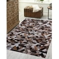 thumbnail image 2 of Linon Laredo Lockhart Polyester Faux Cowhide 3' X 5' Accent Rug in Brown, 2 of 8