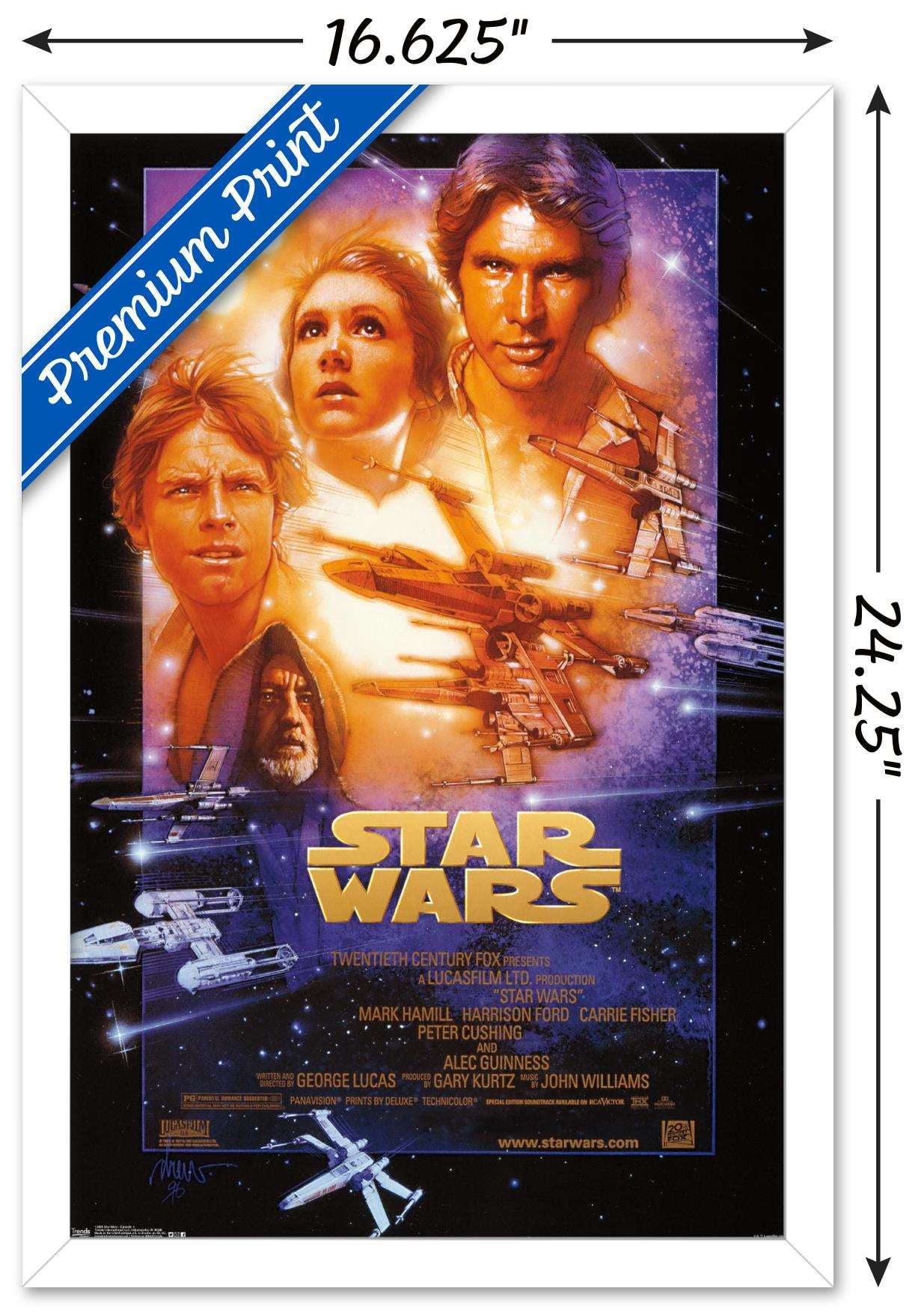 Star Wars: A New Hope - One Sheet Wall Poster, 14.725" x 22.375", Framed