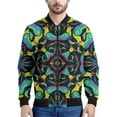 thumbnail image 4 of Chaqueta con cremallera psicodélica abstracta para hombre, sudadera de gran tamaño con estampado 3D, chaquetas bomber de manga larga para primavera y otoño para mujer, 4 of 5