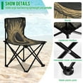 thumbnail image 4 of BZSMCE Camping Chairs Modern Cosmic Sunburst Pattern Folding chair, 4 of 8