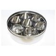 thumbnail image 4 of Tabakh Stainless Steel Masala Dabba/Spice Container Box with 7 Spoons - Clear Lid, 4 of 6