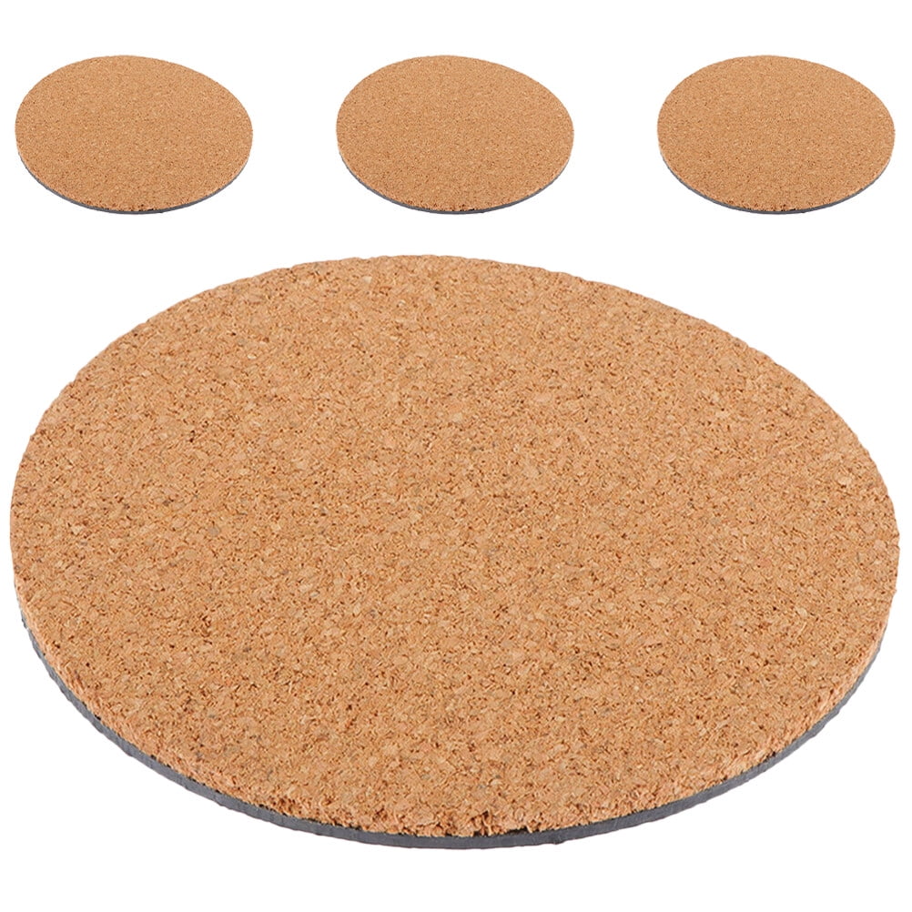 Cork Mat 4Pcs Plants Pot Cork Mat Planter Cork Pad Flowerpot Antiskid