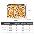 thumbnail image 4 of LNWH Fall Mushroom Pumpkin Pine Nuts Pattern Laptop Sleeve, Notebook Computer Pocket Tablet Briefcase Carrying Bag, 12 inch Laptop Case, 4 of 8