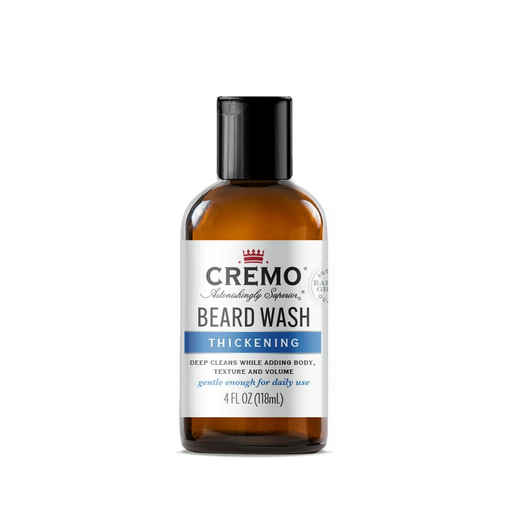 Cremo Thickening Beard Wash, For a Fuller, Thicker Looking Beard, 4 fl oz