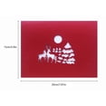 thumbnail image 4 of Tarjeta De Felicitación De Navidad 3D Hermosa Decoración De Tarjeta De Vacaciones Pop Up Con Patrón De Árbol/Alce/Granja Para Oficina Hogar Festival 2 Uds Cateissary EL009920-00, 4 of 6