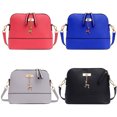 thumbnail image 2 of Qarigey Bolso de hombro de cuero para mujer, cartera de Color sólido, bolsas de almacenamiento para interiores y exteriores, bolsos de compras, festival Bolsas de mensajero y de hombro azul, 2 of 8
