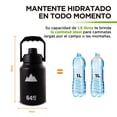 thumbnail image 4 of HIKEO Termo Jumbo XL Acero Inoxidable 1.89 Litros Extra Grande, Botella de Agua Herm&eacute;tica con Doble Pared de Aislamiento T&eacute;rmico, 14 Horas Agua Fr&iacute;a y 12 Horas Agua Ca, 4 of 8