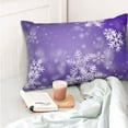 thumbnail image 4 of Naloa Snowflakes Pillow Covers, Throw Pillow Case Cushion Covers,Cushion for Bedroom,Couch,Home-20"x30", 4 of 6
