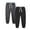 Brown-02, variant on Ugoldhm Boys' Comfort Jogger Pants - 2 Pack Fall Winter Athletic Running Sweatpants, Sizes 5-14 Years