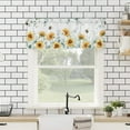 thumbnail image 3 of Floral Small Window Valance Curtains for Bathroom Kitchen, 1 Pack Thermal Insulating Tier Curtains 54x18inch, Short Rod Pocket Curtains, Sunflowers Bees Eucalyptus Leaves, 3 of 6