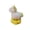 🍒 Yellow_New#7051, variant on Ceramic carousel horse figurine rotating display decor piece, crystalline glaze ice crack texture, pink yellow mini ornament 2.56in, gift collectible
