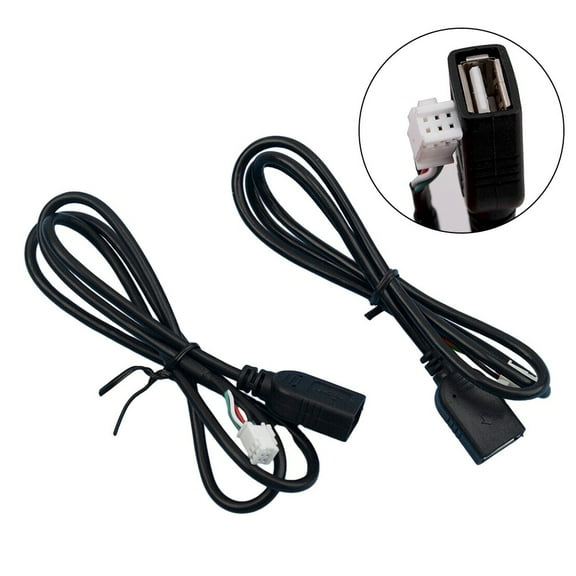 USB Cable Adaptor Car Radio Stereo USB Cable 4pin and 6pin connector