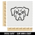 thumbnail image 2 of Boxer Dog Head DIY Cookie Wall Craft Stencil - 7.0 Inch, 2 of 5