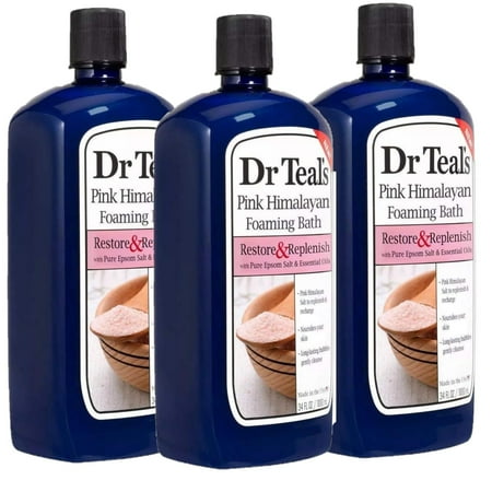 Dr Teal,S Pink Himalayan Salt Foam Bath Gift Set (3 Pack, 34Oz Ea.) - Essential Bergamot & Sweet Orange Oils Blended With Pure Epsom Salt Soothes The Senses & Provides Relief From Stress Dr Teal,S Pink Himalayan Salt Foam Bath Gift Set (3 Pack, 34Oz Ea.) - Essential Bergamot & Sweet Orange Oils Blended With Pure Epsom Salt Soothes The Senses & Provides Relief From Stress