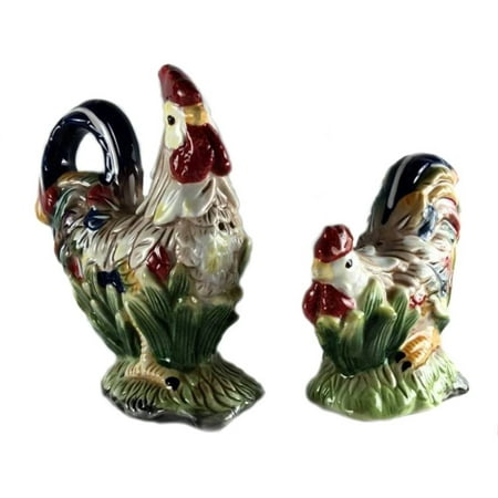 Retired Andrea By Sadek Farm Animal Rooster Salt Pepper Shakers Retired Andrea By Sadek Farm Animal Rooster Salt Pepper Shakers