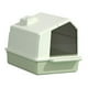 thumbnail image 5 of Caja de arena portátil perfecl para gatos con tapa grande Verde, 5 of 8