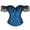 Blue-1, variant on Corset Tops for Women Lace Up Renaissance Steampunk Overbust Bustier Costumes Renaissance Lace Corset Party Wear for Halloween