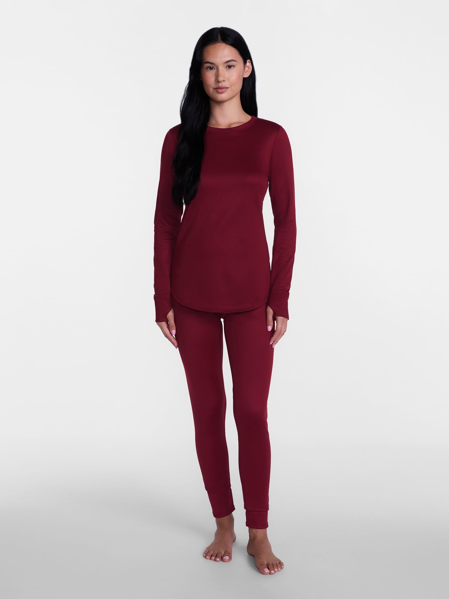 ClimateRight by Cuddl Duds Women's Warmer Crewneck Thermal Base Layer Thermal Top, Sizes XS-4X