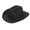Black, variant on Summer Hats for Women Men Summer Western Cowboy Straw Hat Solid Drawstring Sunscreen Beige One Size