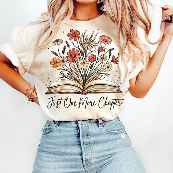 Just One More Chapter Shirt, Fall Books Shirt, Shirt, Bookish Shirt, Fall Shirt, Autumn Shirt, Trendy Shirt