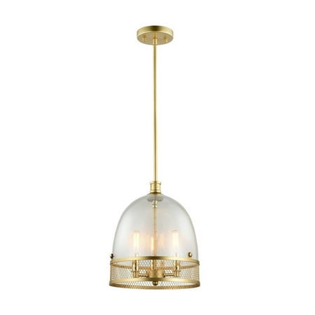 

Zeev Theia Collection Transitional Pendant Matte Gold with Brass Candle sleeves and hardware