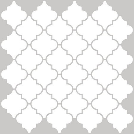 Brewster Quatrefoil Peel & Stick Backsplash Tiles White