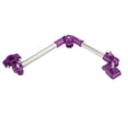 thumbnail image 2 of Paraguas de bicicleta de acero inoxidable, soporte giratorio de 360 grados para cochecito de exterior, soporte para paraguas, color morado, 2 of 14