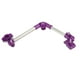 thumbnail image 2 of Paraguas de bicicleta de acero inoxidable, soporte giratorio de 360 grados para cochecito de exterior, soporte para paraguas, color morado, 2 of 14