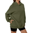 thumbnail image 1 of Sudaderas con Capucha de Gran Tamaño para Mujer, Sudaderas Cómodas, Conjuntos de Moda de Otoño, Blusas Casuales, Ropa de . Verde L, 1 of 6