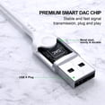 thumbnail image 3 of USB Headset with Microphone for PC 7.5 Ft Cable, USB A Headphones for Computer, Wired USB A Earbuds with Mute Stereo Noise Cancelling Cord Earphones for Laptop HP Dell Lenovo Surface PS5 Switch White, 3 of 8