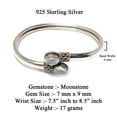 thumbnail image 7 of 925 Sterling Silver Cuff Bracelets For Women, Genuine Moonstone Gemstone Designer Bracelets, Handmade Fashion Jewelry Gifts, 7 of 7