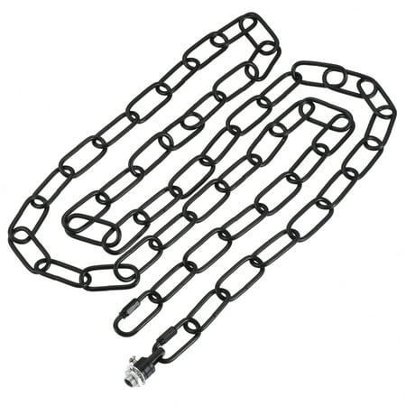 

Uxcell 80 Long Hook Rings Connectors Pendant Light Fixture Chain Black 1 Set