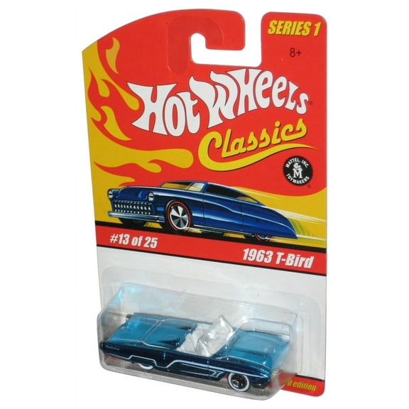 Hot Wheels Classics Series 1 (2004) Blue 1963 T-Bird Toy Car 13/25
