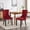 Burgundy, variant on Solid Rubberwood, Velvet / Reliable Dining Chairs Set