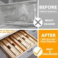 thumbnail image 2 of SpaceAid Bamboo Wrap Organizer with Cutter and Labels, Plastic Wrap, Aluminum Foil and Wax Dispenser for Kitchen, 2 of 7