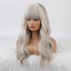 thumbnail image 4 of 56cm High Temperature Silk Wig Long Curly Golden Gray With Rose Net, 4 of 4