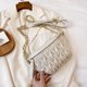 thumbnail image 3 of Bolsa Moda mujer hombro cintura PU cuero color sólido Fanny pecho (blanco) Likrtyny Para Estrenar, 3 of 9
