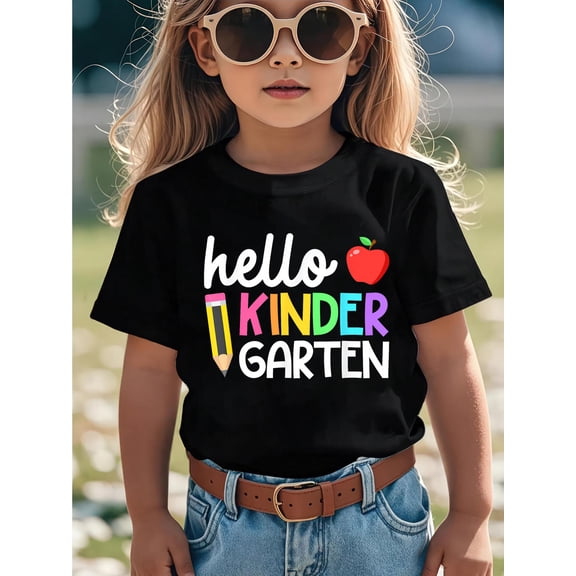 Hello Kindergarten Team Kinder Back to School Teacher Kids T-Shirt
