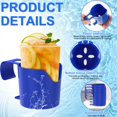 thumbnail image 2 of EIMELI 4 Pack Poolside Cup Holder for Above Ground Pool Lightweight Poolside Drink Holder with Hollow Bottom Stackable Poolside Phone Holder for Drink Phone Sunglasses, 2 of 8