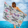 thumbnail image 6 of Yibo Colorful Butterfly Beach Towel Floral Bohemia Quick Dry Holiday Gym Swimming Pool, 6 of 8
