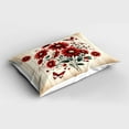 thumbnail image 2 of Ambesonne Rustic Pillow Sham, Warm Tone Botanical Design, 36" X 20", Red Blue Grey and Eggshell, 2 of 2