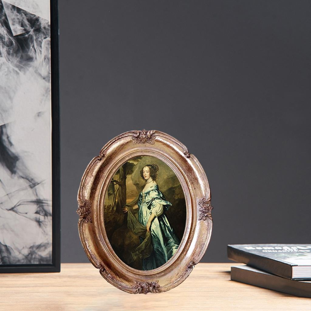 French Embossed Vintage Picture Frame Antique Tabletop Wall Hanging