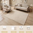 thumbnail image 5 of Ivalue 4'x6' Fluffy Rug Washable Soft Area Rugs for Living Room Beige Non Skid Floor Carpets for Dining Room, Home Decor Aesthetic, 5 of 14