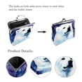 thumbnail image 3 of Polar Bear Men's Microfiber Coin Purse with Zinc Alloy Jaws - 4.3x4.7 in/11x12 cm Wallet, 3 of 7