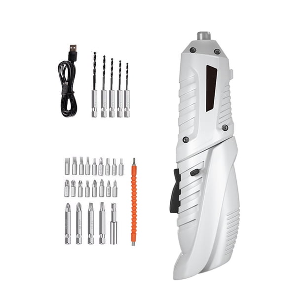 250r / min Destornillador Juego de brocas de metal Destornilladores multifuncionales Kit de herrami CACAGOO Destornillador electrico