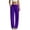 Purple, variant on QWKLEAJ Women's Fleece Lined Wide Leg Sweatpants Drawstring Elastic Waist Loose Straight Jogger Pants Casual Athletic Trousers with Pockets Brown S