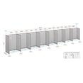 thumbnail image 2 of GOF 8 Stations Office Cubicle (30”D x 384”W x 72”H) Freestanding Privacy Workstation, Partition Wall Panels, Office Room Divider, 2 of 9