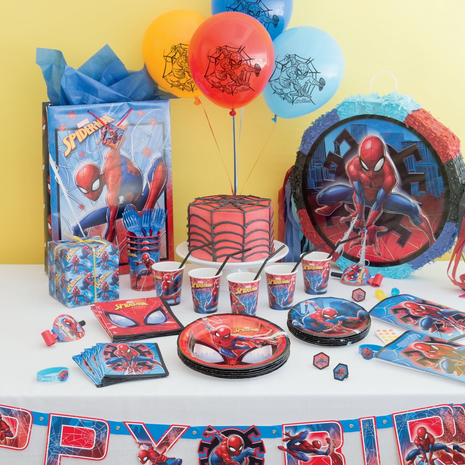 Spider-Man 9oz Paper Cups, 8ct, Disposable cups hold 9oz.