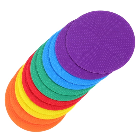 LOLIPPYY 12Pcs Marker Disc for Sports Training Flat Non Skid Agility Spot Markers